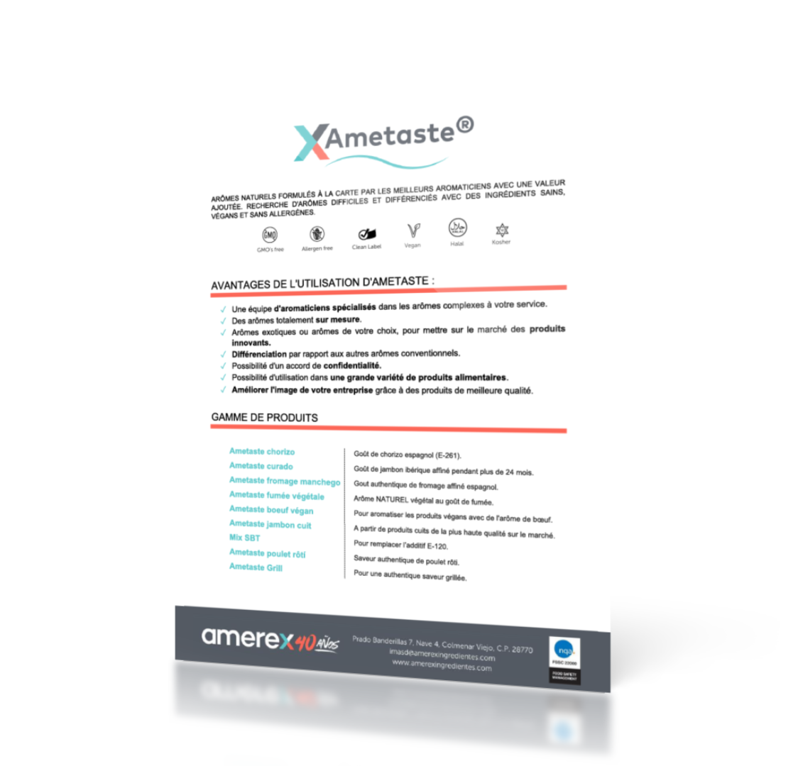 Folleto explicativo de Ametaste