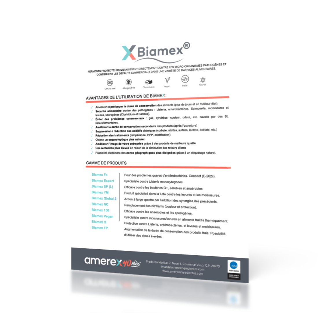 Folleto explicativo de Biamex